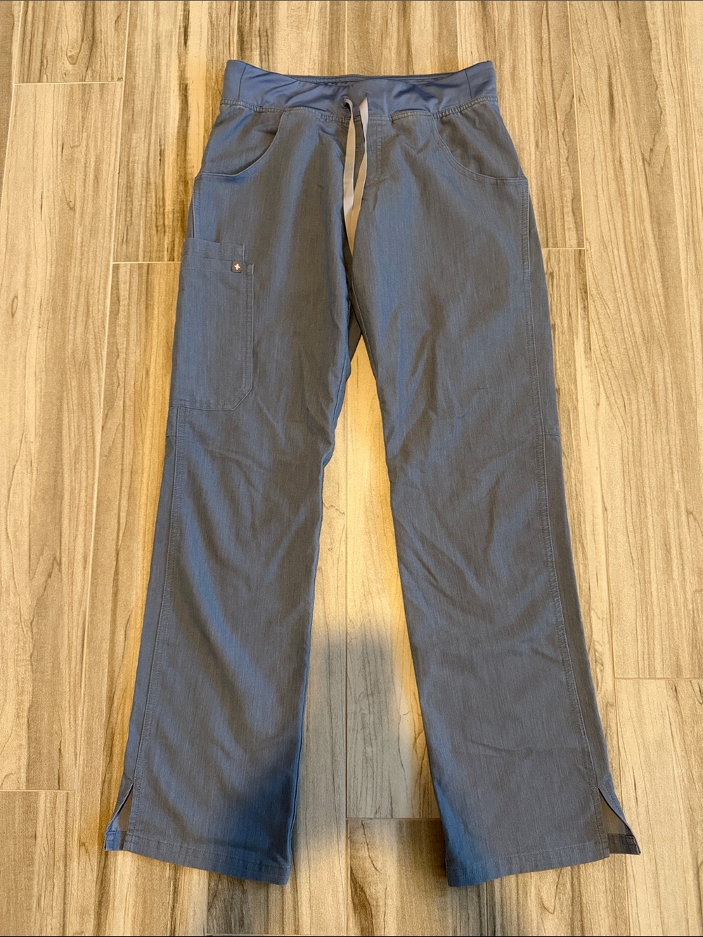 Figs Kade Scrubs Straight-Leg Pant XS Grey Blue